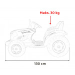 Elektrický Traktor GROW 1804 24V - ružový